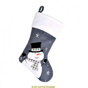 Dark Grey Knitted Stocking