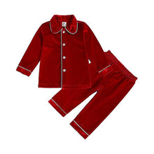 Load image into Gallery viewer, Boys Velvet Pjs
