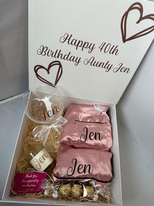 Rose Gold Birthday Gift Box