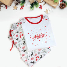 Load image into Gallery viewer, Grey Christmas PJS
